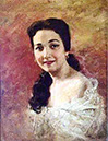 portrait of chona silos recto by Fernando Amorsolo